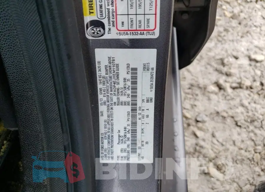 3FADP4EJXEM110781 Photo# 13