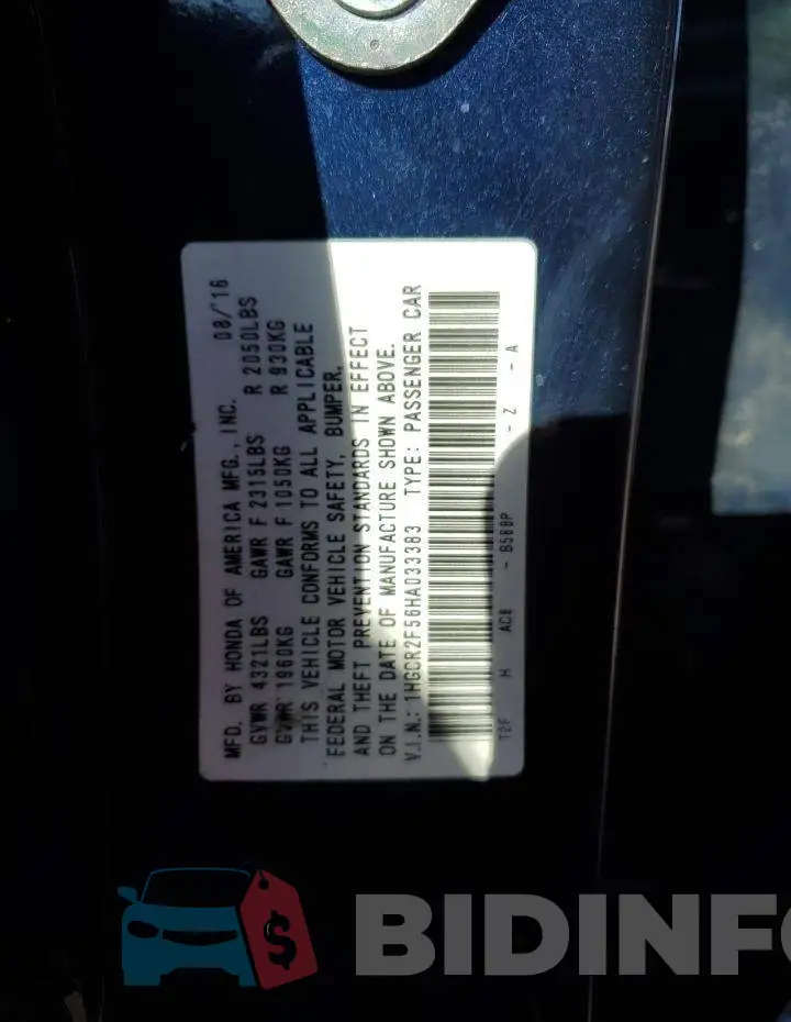 1HGCR2F56HA033383 Photo# 12