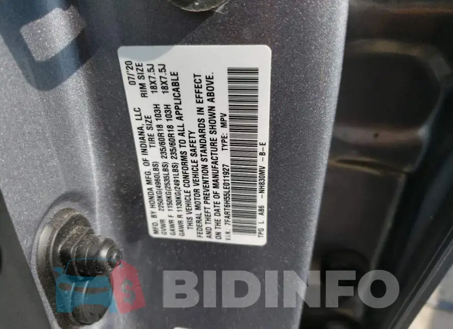 7FART6H55LE011927 Photo# 12