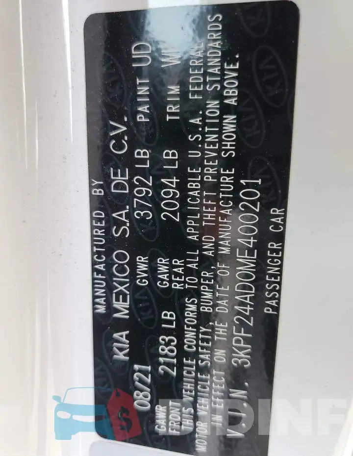 3KPF24AD0ME400201 Photo# 12