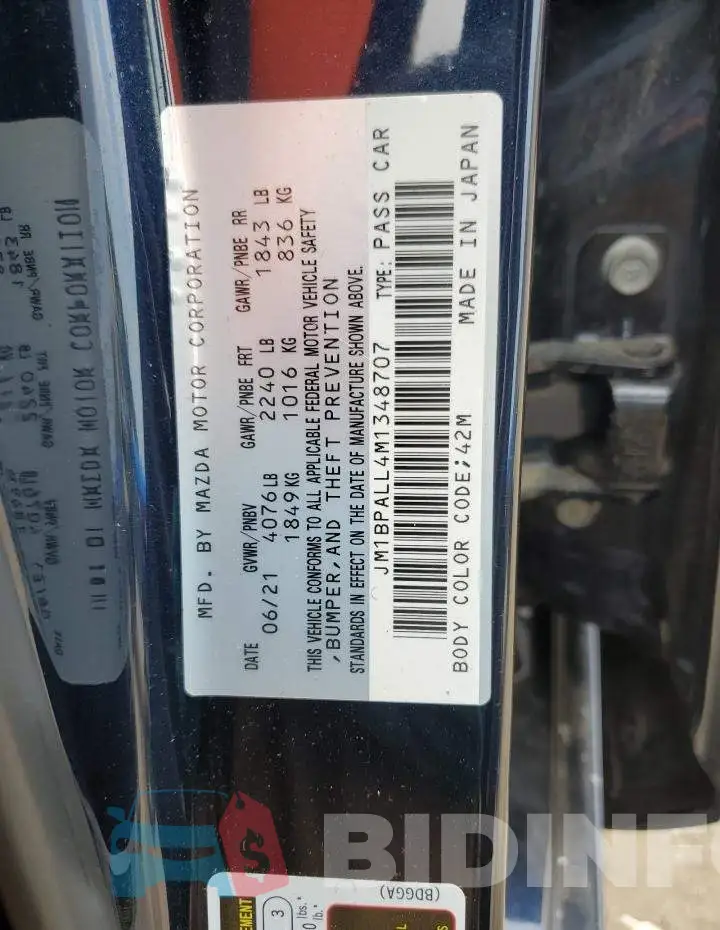 JM1BPALL4M1348707 Photo# 13