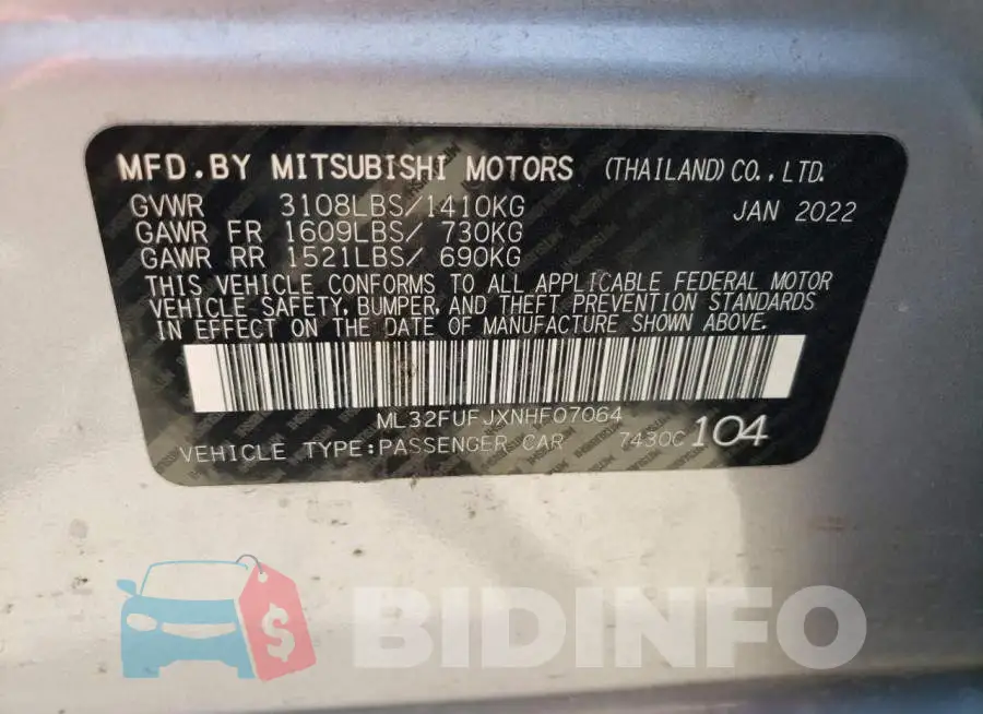 ML32FUFJXNHF07064 Photo# 13