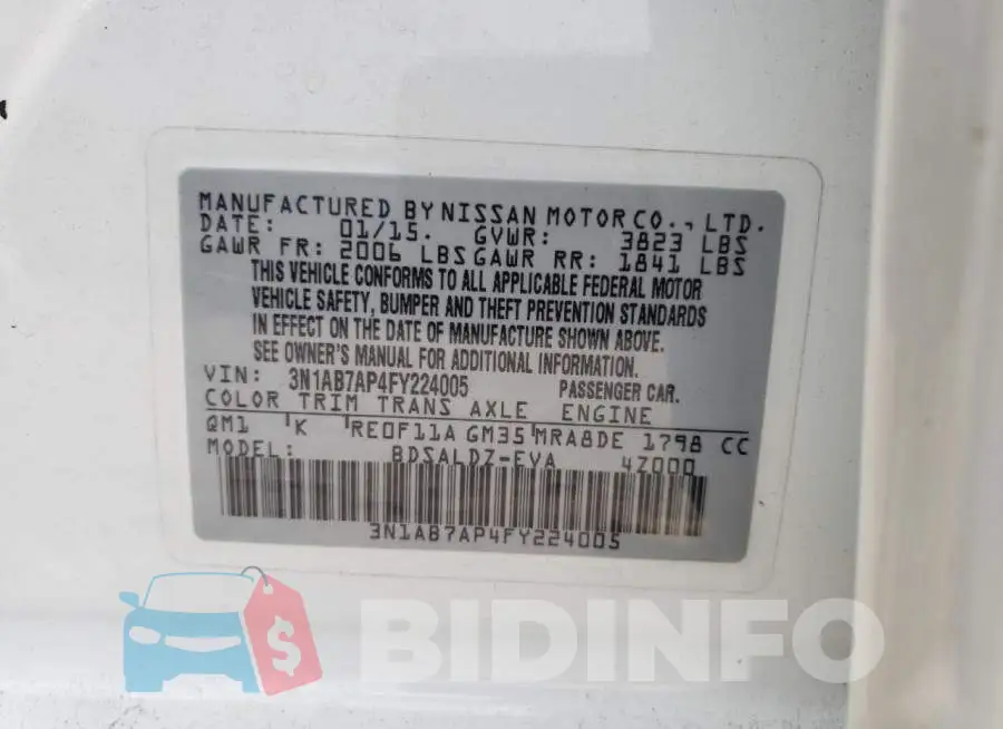 3N1AB7AP4FY224005 Photo# 12