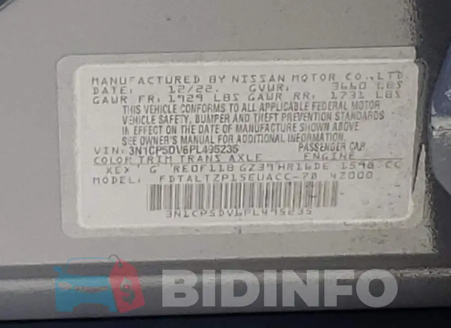 3N1CP5DV6PL495235 Photo# 12