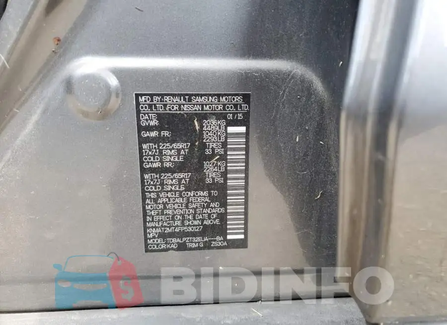 KNMAT2MT4FP530127 Photo# 13