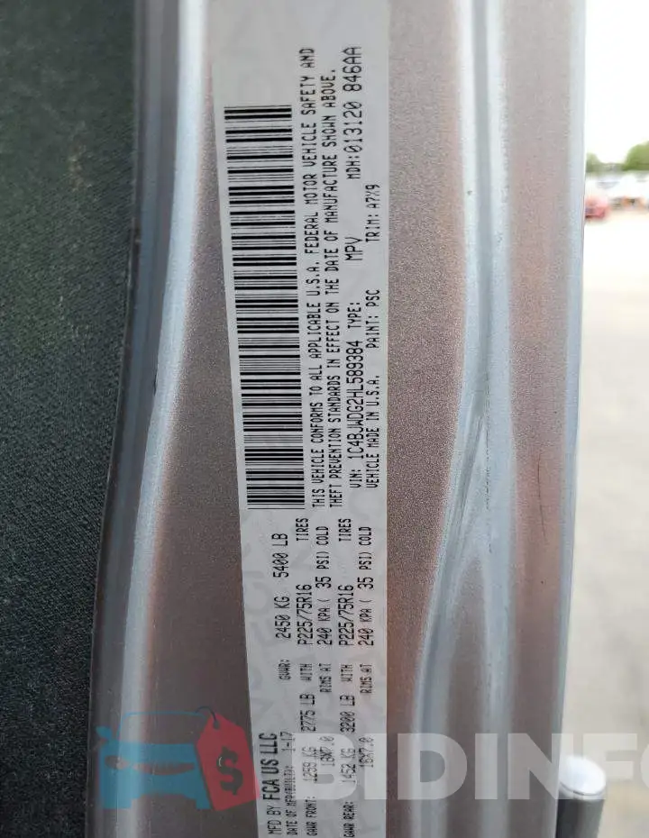 1C4BJWDG2HL589384 Photo# 13
