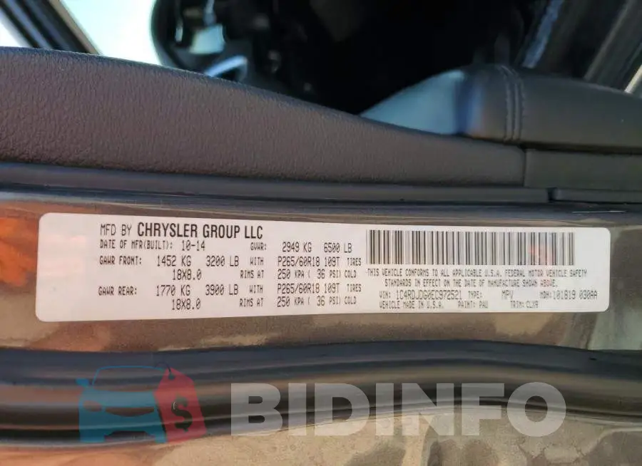 1C4RDJDG0EC972521 Photo# 13