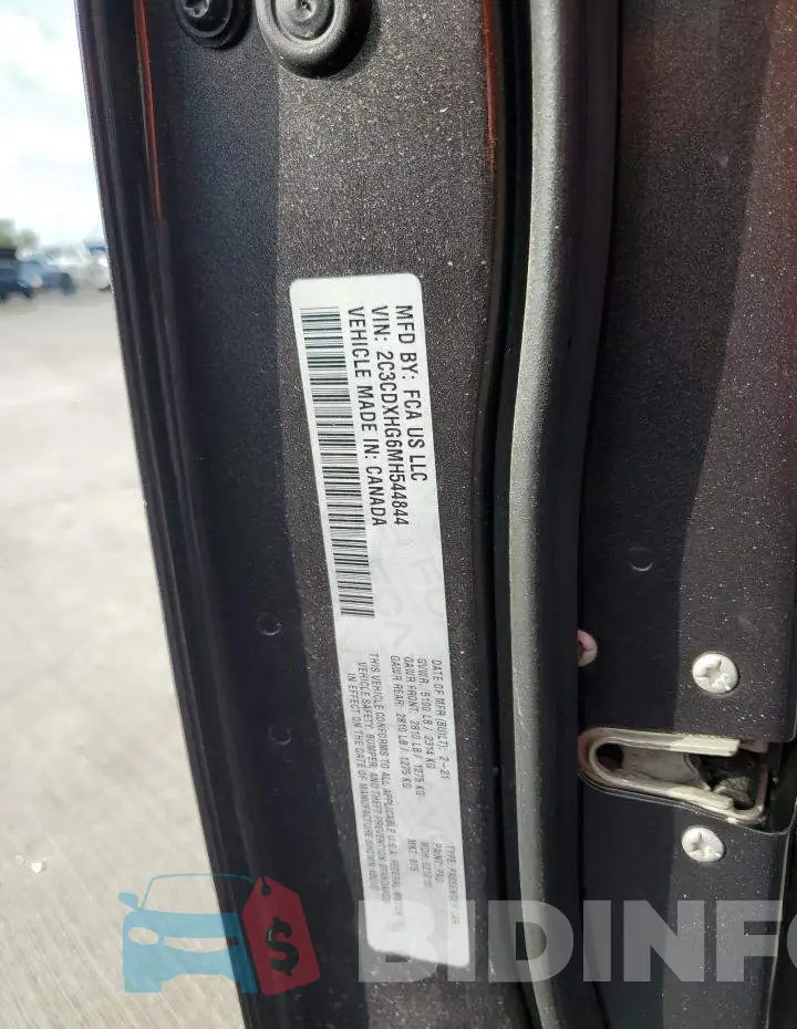 2C3CDXHG6MH544844 Photo# 12
