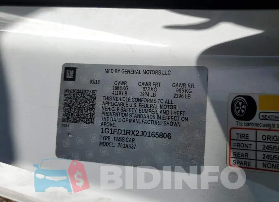 1G1FD1RX2J0165806 Photo# 12