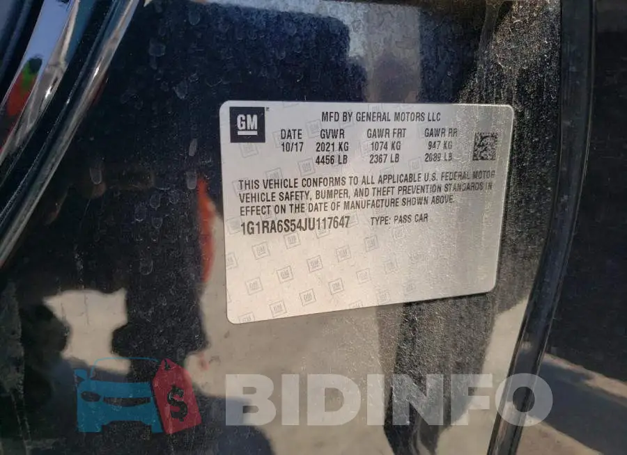 1G1RA6S54JU117647 Photo# 12