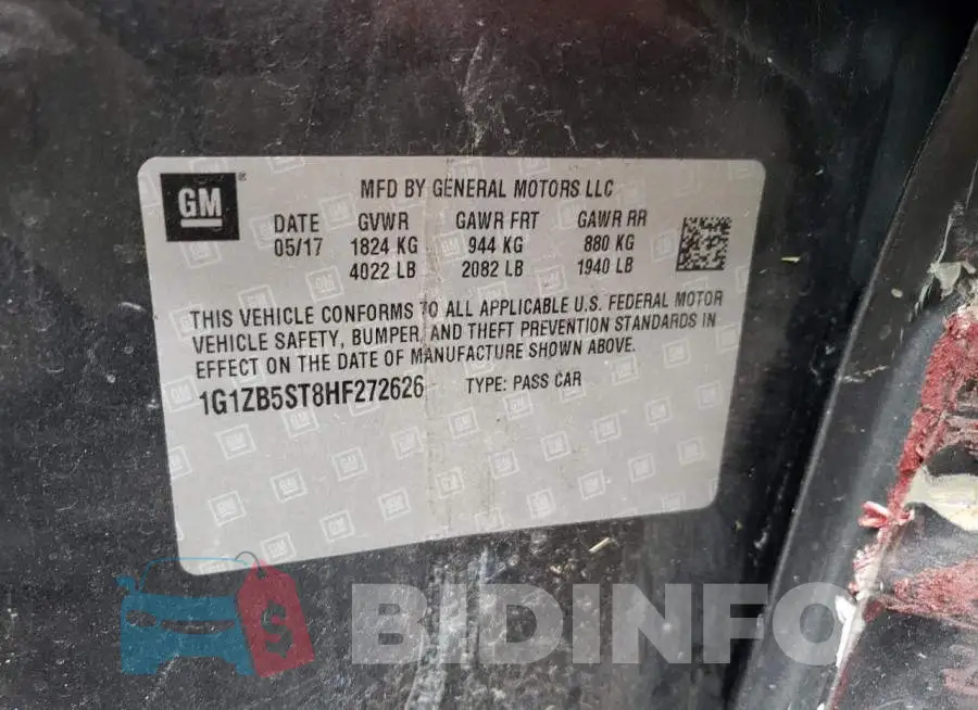 1G1ZB5ST8HF272626 Photo# 12