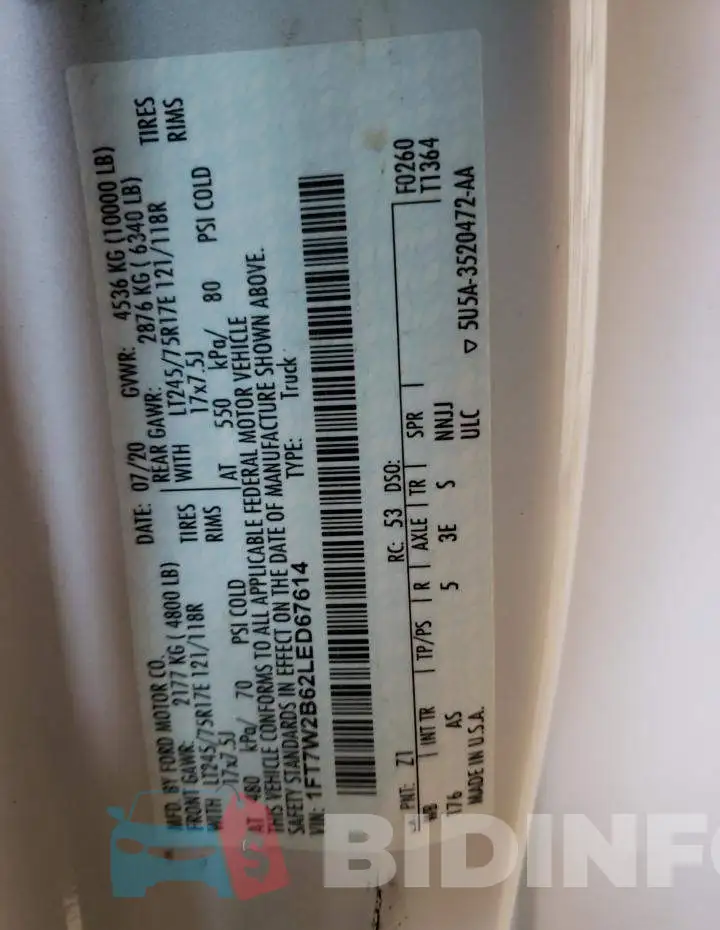 1FT7W2B62LED67614 Photo# 12