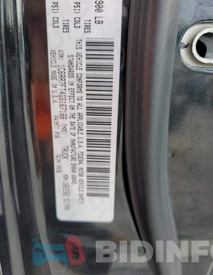 1C6RR7FT4GS167166 Photo# 12