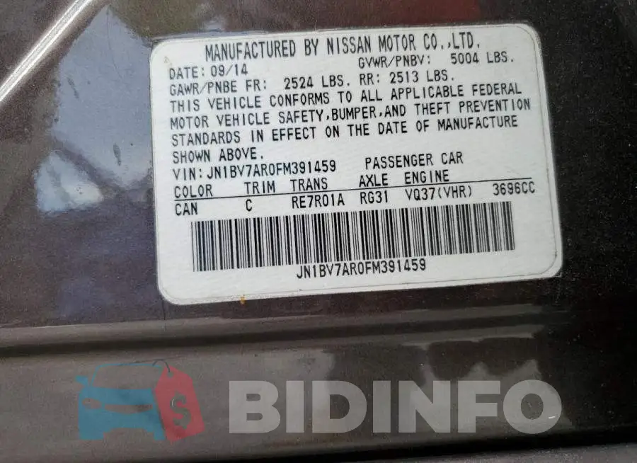 JN1BV7AR0FM391459 Photo# 12