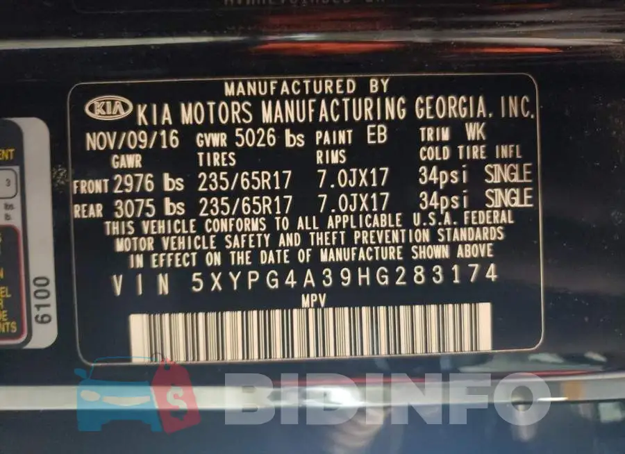 5XYPG4A39HG283174 Photo# 13