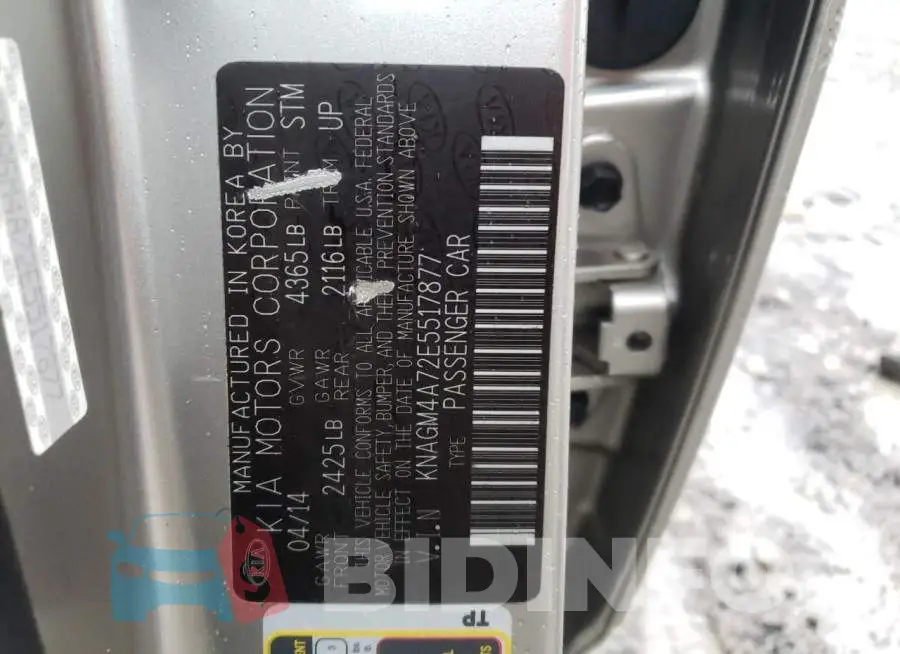KNAGM4A72E5517877 Photo# 12