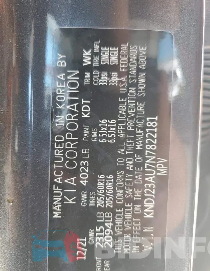 KNDJ23AU7N7822181 Photo# 12