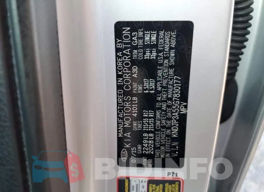 KNDJP3A55G7830177 Photo# 12