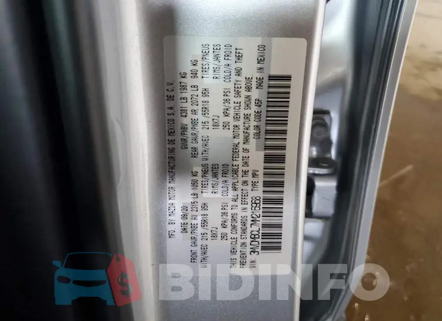 3MVDMBCL7MM216968 Photo# 14