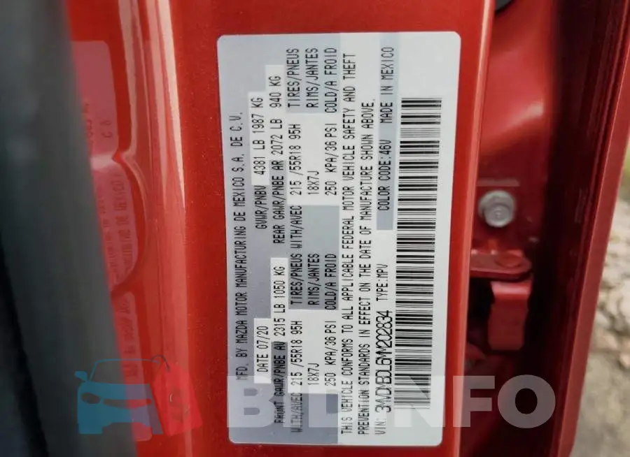 3MVDMBDL6MM202834 Photo# 13