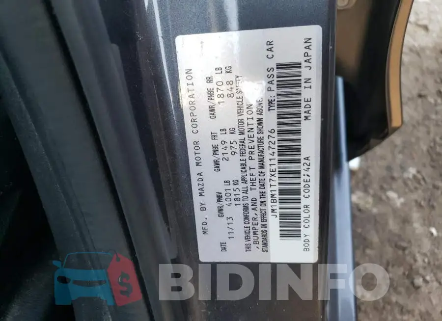 JM1BM1T7XE1147276 Photo# 12