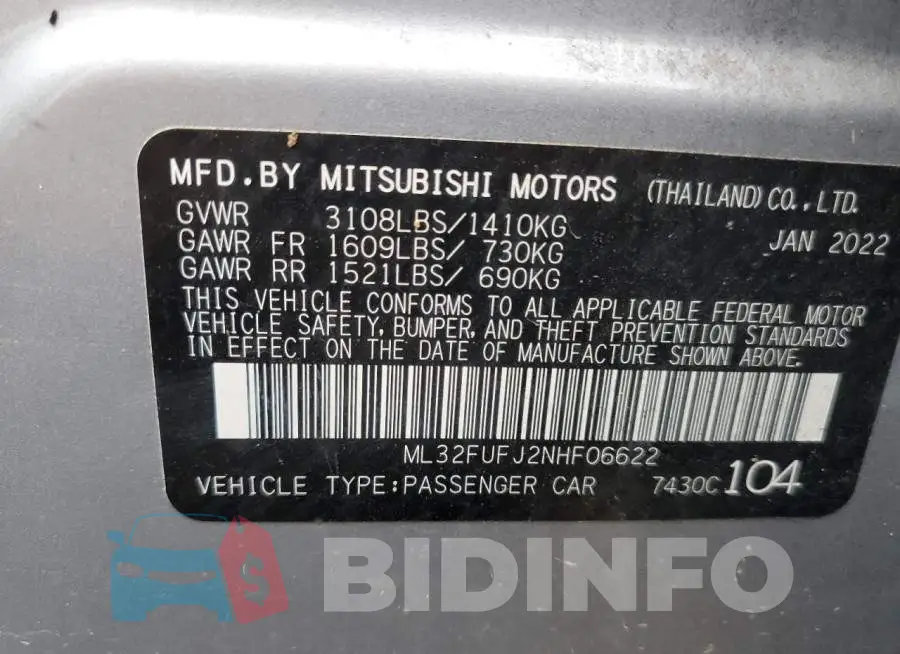 ML32FUFJ2NHF06622 Photo# 12