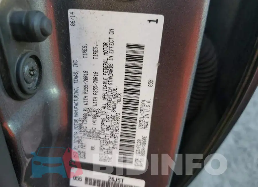 5TFRY5F19EX169073 Photo# 12