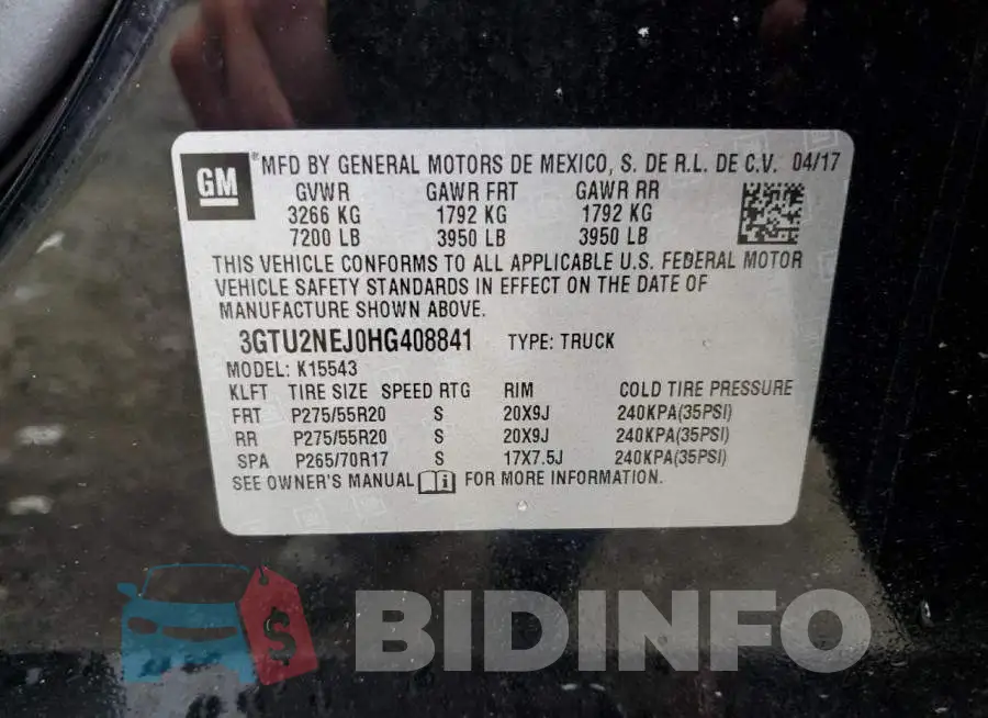 3GTU2NEJ0HG408841 Photo# 12