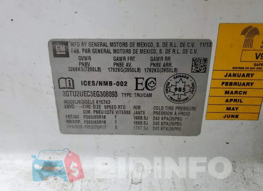 3GTU2UEC3EG308093 Photo# 12