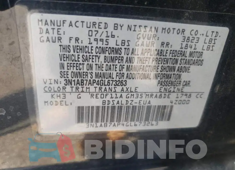 3N1AB7AP4GL673263 Photo# 12
