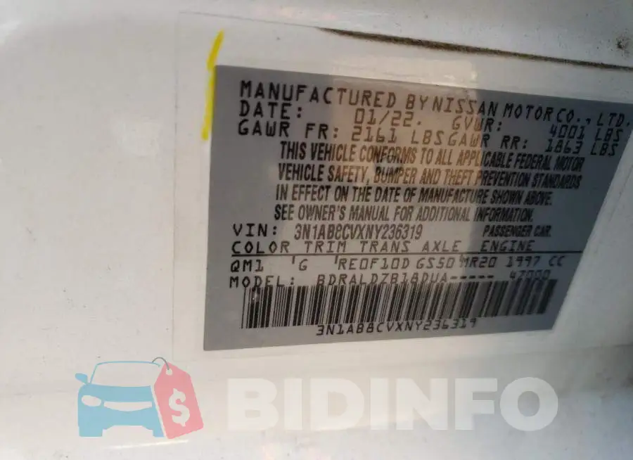 3N1AB8CVXNY236319 Photo# 13
