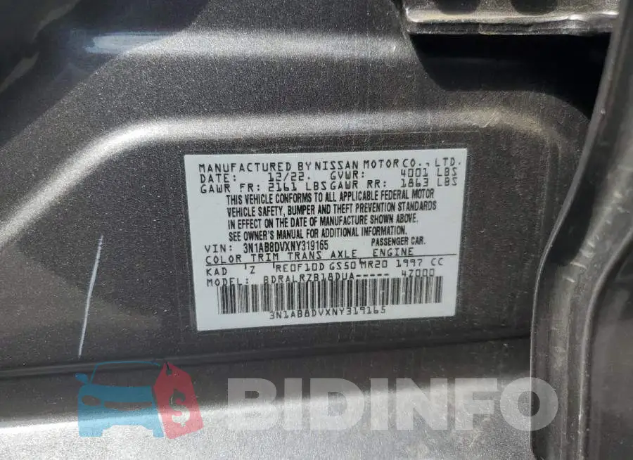 3N1AB8DVXNY319165 Photo# 12