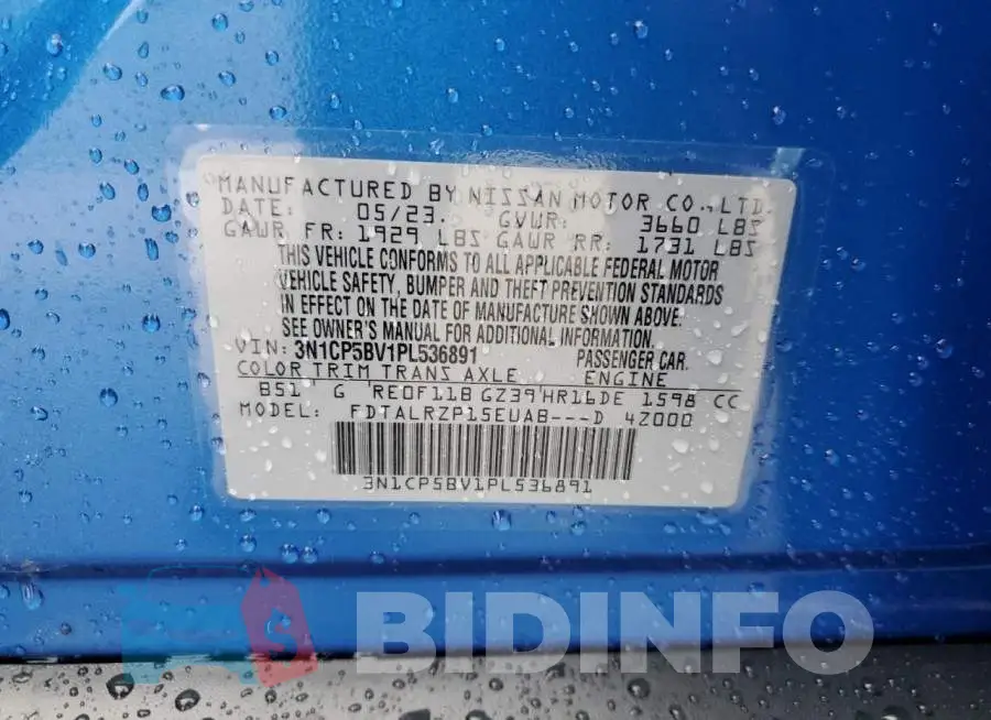 3N1CP5BV1PL536891 Photo# 12