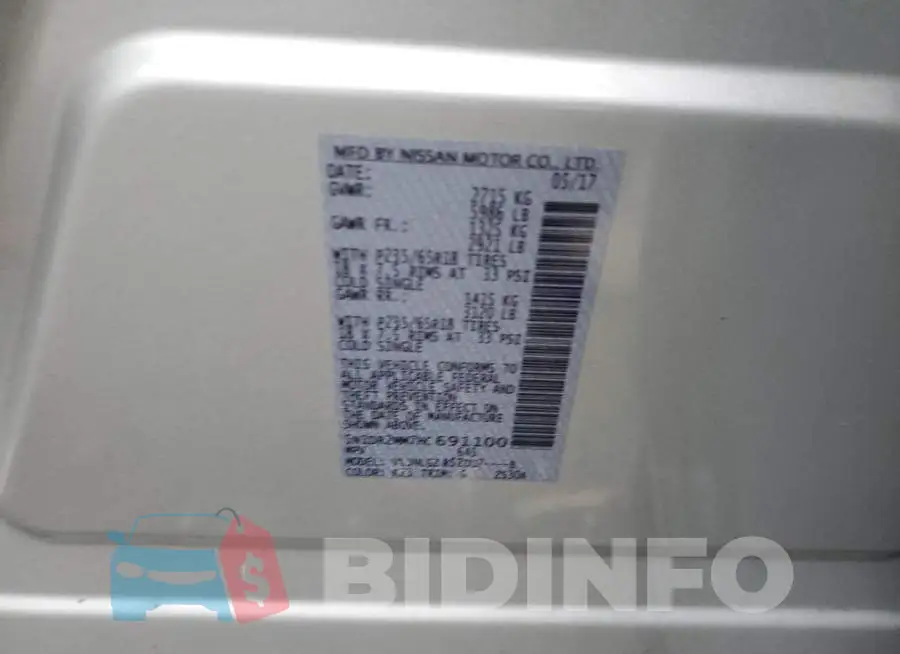 5N1DR2MM7HC691100 Photo# 13
