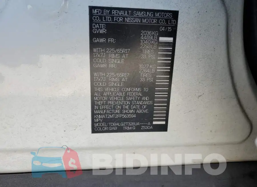 KNMAT2MT2FP563594 Photo# 14