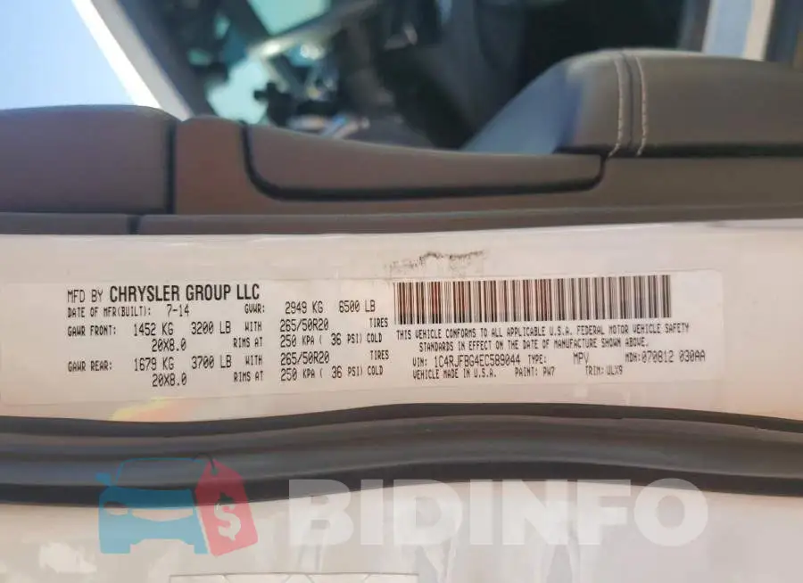 1C4RJFBG4EC589044 Photo# 12