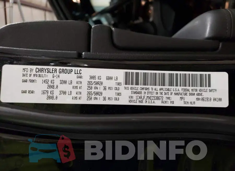 1C4RJFJMXEC538672 Photo# 12