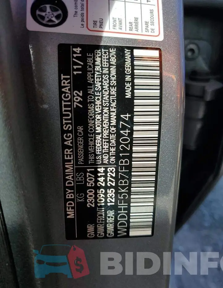 WDDHF5KB7FB120474 Photo# 12
