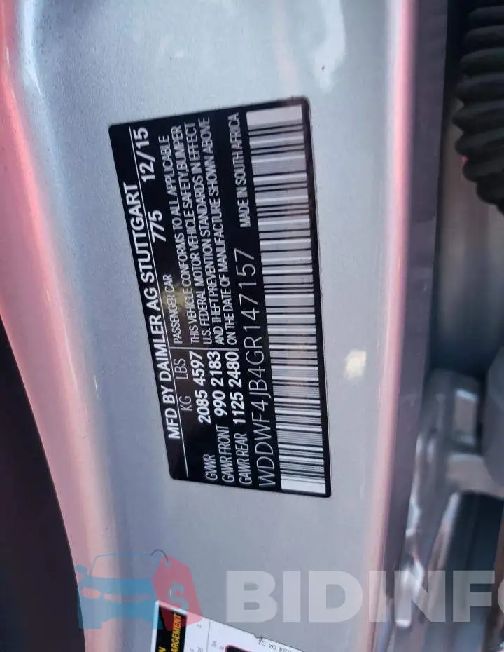 WDDWF4JB4GR147157 Photo# 12
