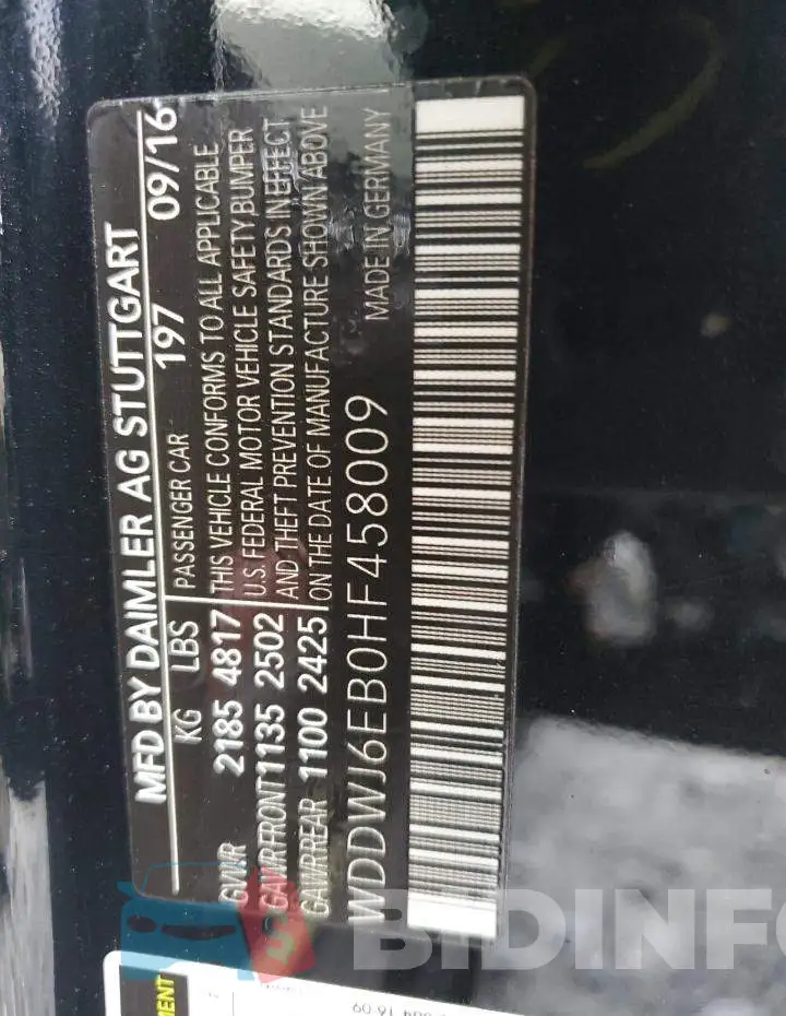 WDDWJ6EB0HF458009 Photo# 12