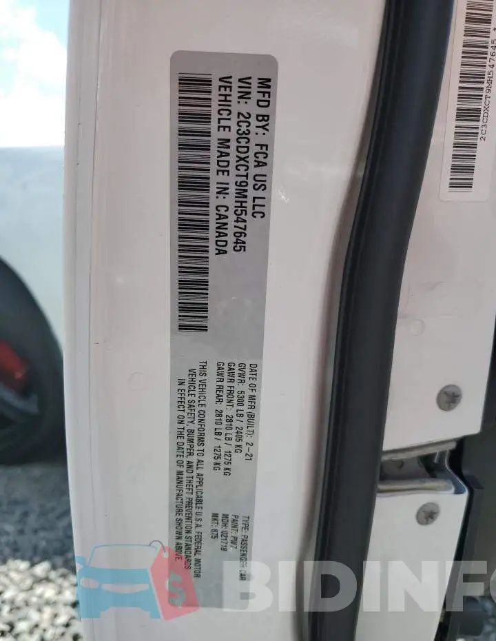 2C3CDXCT9MH547645 Photo# 12