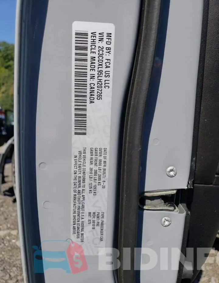 2C3CDXL95LH207265 Photo# 12