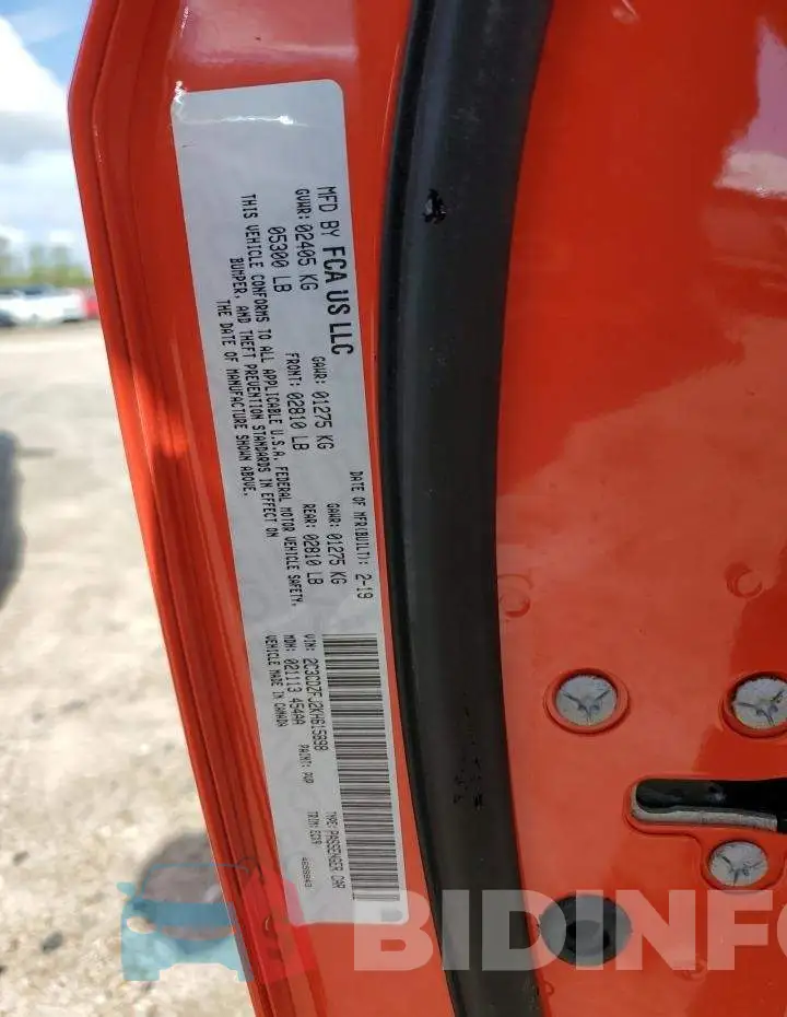 2C3CDZFJ2KH615898 Photo# 12