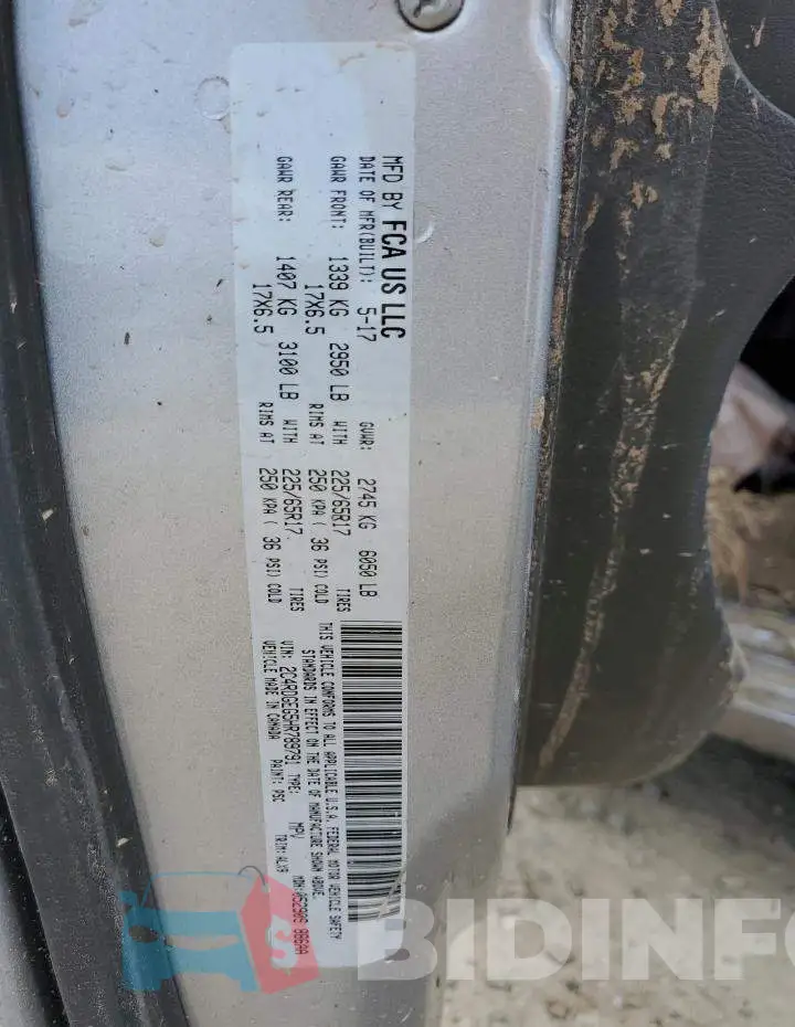 2C4RDGEG5HR789791 Photo# 12