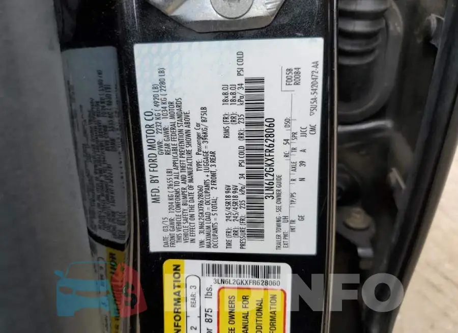 3LN6L2GKXFR628060 Photo# 12