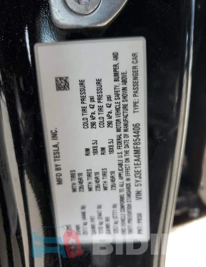 5YJ3E1EA4MF854406 Photo# 13