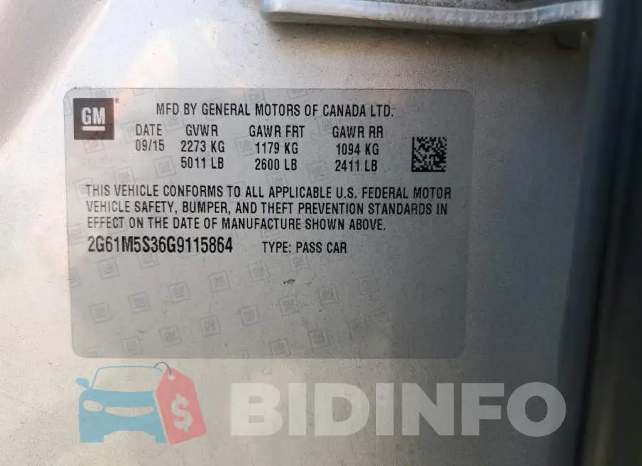 2G61M5S36G9115864 Photo# 12