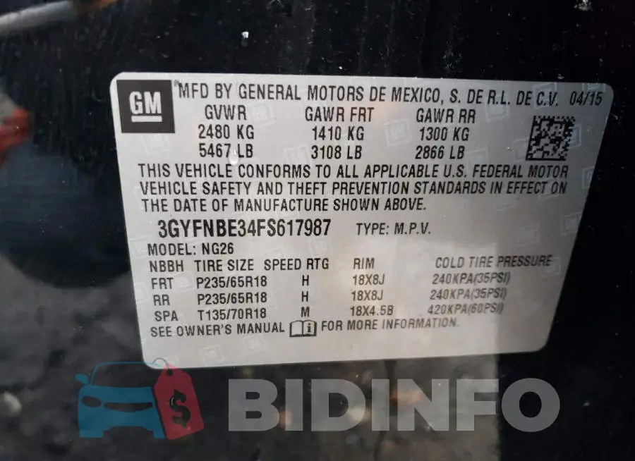 3GYFNBE34FS617987 Photo# 13