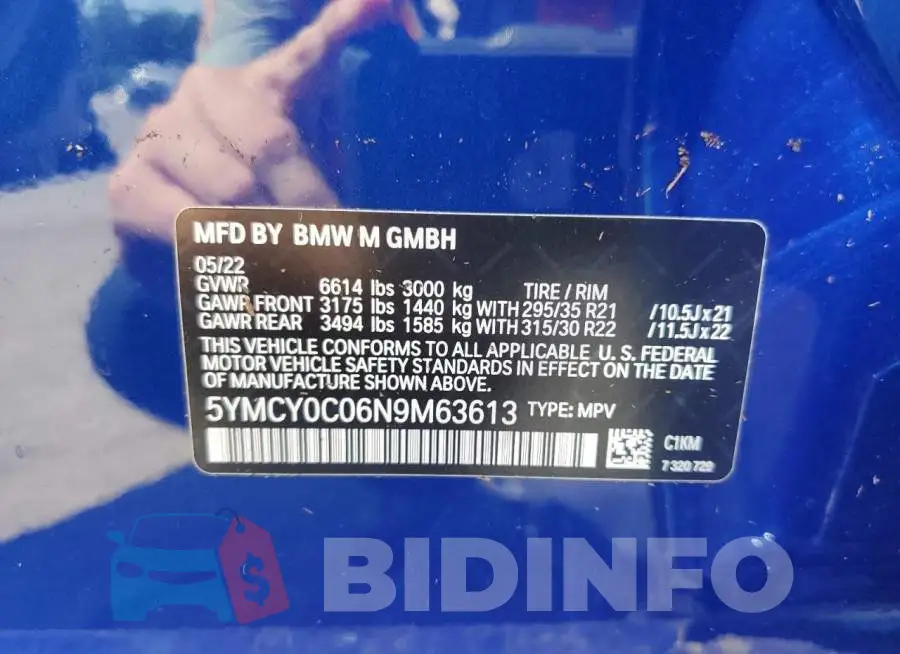 5YMCY0C06N9M63613 Photo# 13