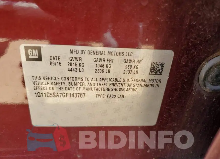 1G11C5SA7GF143767 Photo# 12